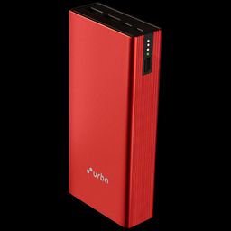 urbn 20000 mAh 20W Fast Charging Power Bank (2 Type A, 1 Type C & Micro B, Premium Carbon Fibre Texture, LED Charge Indicator, Red)-5