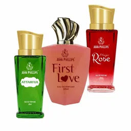 JOHN PHILLIPS Set of 3 Long-Lasting Eau De Perfume 60 ml Each - Attarful - First Love - Magic Rose-picture-21