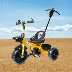 NTIC BABY TRICYCLE WITH YELLOW HANDLE FOR KIDS yellow handle tricycle for kids-01 Tricycle-image-19