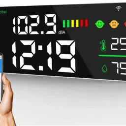 WiFi 4-in-1 Decibel Meter with LED Display –Real-Time Noise,Temperature,Humidity Sound Meter-image-67
