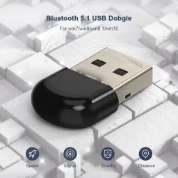 Bkc Bluetooth Dongle for PC, Computer, Laptop USB Adapter image 5