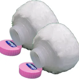 Premium Quality Baby Skin Care Powder Puff With Box Holder Container For New Born (Set of 2 Pink)-image-72
