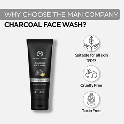THE MAN COMPANY Set Of 2 Activated Charcoal Face Wash With Ylang-Ylang - 50ml Each image 4