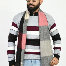 Life and style Striped Men Muffler-image-63