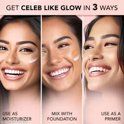 FACES CANADA Airbrushed Glow Combo - All Day Hydra Matte Foundation - Absolute 012 (18ml) + Strobe Cream - Rose Gold (18ml) | Illuminating & Glowing Makeup Base | 10HR Long Wear image 2