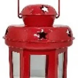 Festive Celebration Hanging cum Standing Star Lantern Red Iron Hanging Lantern-17