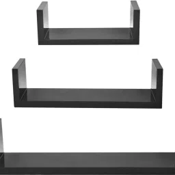 U Designed Wooden Wall Glossy Wall Mount Floating Rack Room Wall MDF (Medium Density Fiber) Wall Shelf-8
