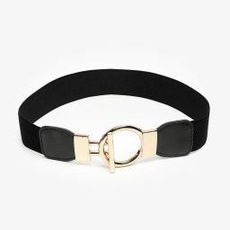 Women Black Synthetic Belt-image-58