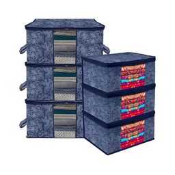 Kuber Industries Navy Blue Set of 6 Regular Drawer Organiser Organisers image 2