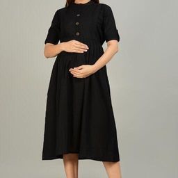 Trendy Retro Women Maternity Dresses-image-54