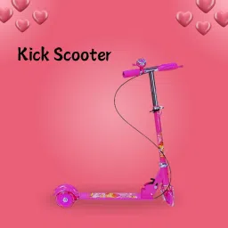 Top Kids Kick Scooters With ABEC Bearings And Smooth Gliding Wheels.(Pink)-picture-17