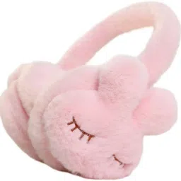 Girl & Women Winter Super Warm Foldable Earmuffs |Bow Faux Fur Plush Ear Warmers Ear Muff-image-23
