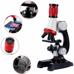 nizomi Science Microscope, Educational Toy Real Working Microscope for Kids Microscope Refined Scientific Instruments Kit (Multicolor) image 4