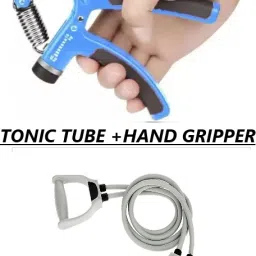 SMR 0.2 kg SMR@ COMBO= HAND GRIPPER+TONIC TUBE Hand Gripper RESISTANCE TUBE Home Gym Combo-41