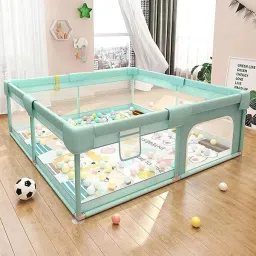 Baby playpen kids safety Mesh for Babies play area fence for Toddler-image-34