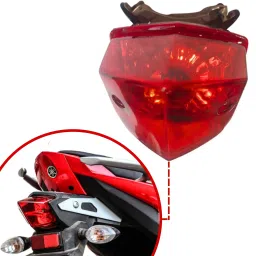 Tail Light Assembly W/O Bulb ( Yamaha FZ / Yamaha FZS Version 2 ) Tail Light Motorbike Halogen for Yamaha (12 V, 5 W)-image-76