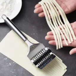 Stainless Steel Noodle Cutter Roller Kitchen Cooking Tools, Vegetable Cutter Pastry Cutter-14
