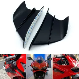 CURVED STREAMLINE DESING PRO MAX CANARD WING FOR YAMAHA KAWASAKI HAYABUSA DUCATI Bike Fairing Kit-11