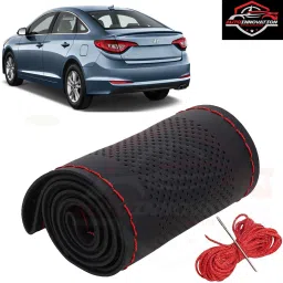 Hand Stiched Steering Cover For Hyundai Universal For Car-image-80