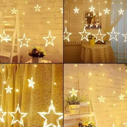 SPARK WORLD Yellow Star Shape String Lights image 4