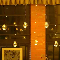 SPARK WORLD Yellow Rice Shaped String Lights image 2