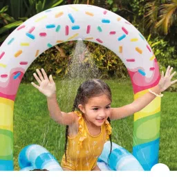 Great playground, (IND*07) candy zone with a swimming pool and a slide With Pump Inflatable Swimming Pool-5