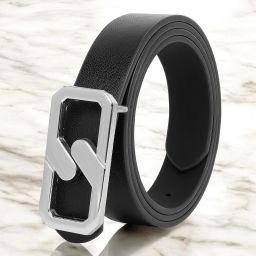 Women Formal Black Synthetic Belt-image-79