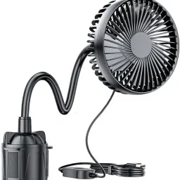 5V Car Cooling Fan with Goose Neck Fits Most Cup Holders Car Interior Fan-image-48
