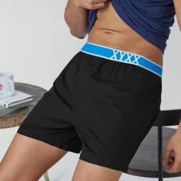 Volt Intellieaze Super Combed Cotton Solid Men Black Inner Boxer Solid Men Boxer-picture-12