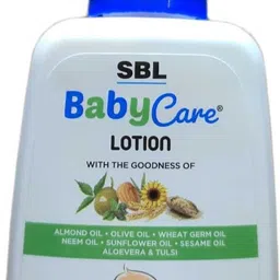sbl Baby Care Lotion with Natural Oils, Aloe Vera and Tulsi, 100 ml (Pack of 3)-picture-47