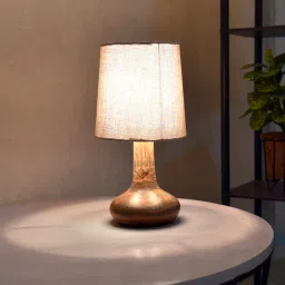 Distress Small Teardrop Table Lamp for Bedroom Living Room Simple Retro Wood Table Lamp-image-28