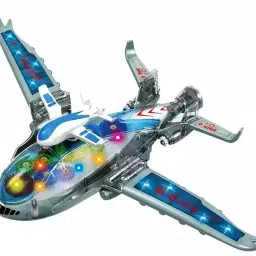 Gear Aircraft Airplane Toy for Kids with Lights, Music, & 360° Rotation.-18