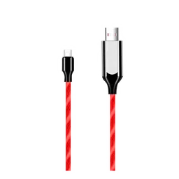 Macmerise Illume Type A to Lightning 3.3 Feet (1M) Cable (LED Light Flow, Red)-13