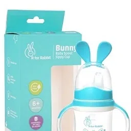 Rabbit Bunny Baby Spout Sippy Cup Bottle,Kids for age of 6+Months-240ML-image-22