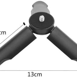POZUB Handheld Mini Tripod Stand Handle Grip with Clip ,Hot Selling Extended Grip/Tripod Super Mini Tripod Stand, 1/4" Screw Mount MT-15 Universal Smartphone Gimbal Stabilizer Table Tripod for Mobile, camera Handheld Foldable Video Shooting Monopod Mini Vlog Tripod Stabilized Camera With Selfie Stick Tripod Online Course Video Recording Special Design for Streaming Mobile Video Stand Mobile Stand holder Tripod stand for camera Monopod image 3