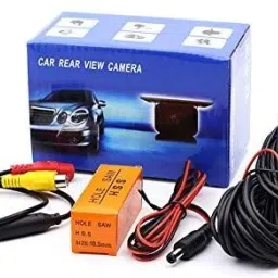 gh generic hub 8 LED Rearview Cam and Set of 4 Car Parking Black Sensor Combo Car Reverse Cam and Sensor_Black Parking Sensor image 3