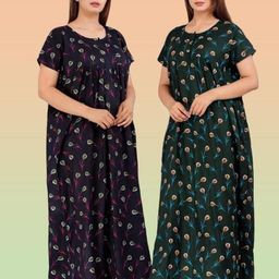 Cotton Women Nightdress-image-4