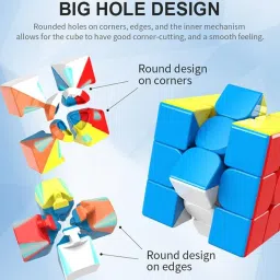 4gx QY Warrior speed Cube 3x3 Speed Cube Magic Puzzle Brainteaser Game Toy image 2
