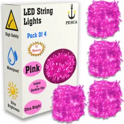 40 LEDs 11 m Pink Steady String Rice Lights-image-88
