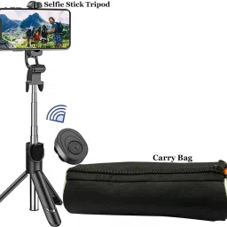 POZUB Bluetooth Selfie Stick Stand Make Video spotting Tripod Monopod With Carry Pouch Single Gimbal for Mobile-20