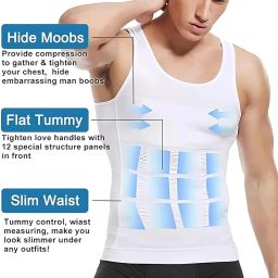 Slim N Lift Men�s Abs Abdomen Slim Stretchable Tummy Tucker Vest Shapewear Men Shapewear-image-68