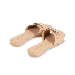 LEMON & PEPPER Buckled Open Toe Flats image 3