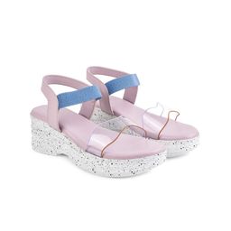 JM Looks Open Toe Wedges With Backstrap image 3