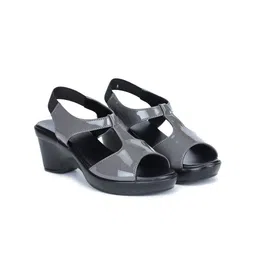 Shezone Grey Block Peep Toes image 2