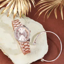 French Connection Women Watch With Bracelet-image-3