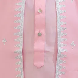BownBee Boys Embroidered Regular Chanderi Silk Kurta with Pyjamas image 2