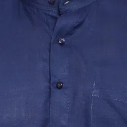 Pro-Ethic STYLE DEVELOPER Men Navy Blue Pure Cotton Kurta with Pyjamas image 5