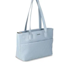 Metro Textured Structured Shoulder Bag with Quilted image 3