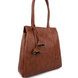 YOYOWING Abstract Printed Tasselled Structured Shoulder Bag image 2