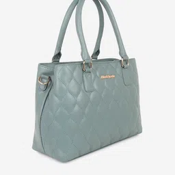 Black Spade Structured Handheld Bag With Quilted image 2
